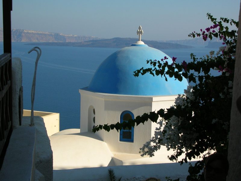 mappa spiagge santorini